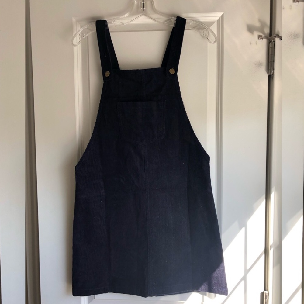Corduroy overall dress